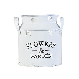 Vaso Leiteira Flowers G em Metal