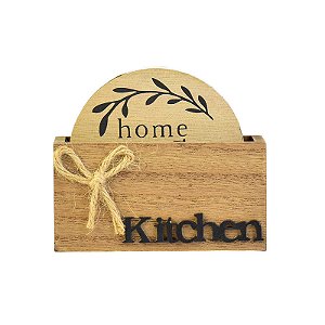 Porta Copos Kitchen em Madeira
