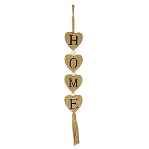 Enfeite Home Coração em Madeira