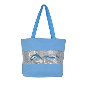 Bolsa De Tecido Azul
