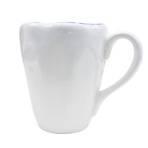 Caneca Vintage Branca Com Relevo