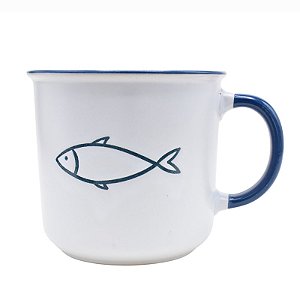 Caneca Branca Peixe