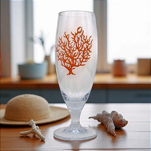Copo Cerveja Coral Vermelho