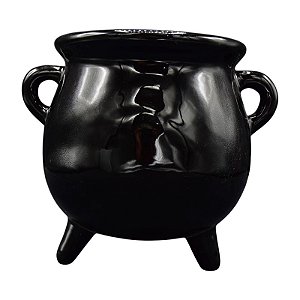 Caldeirão Preto Em Ceramica