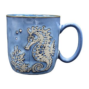 Xícara Cerâmica Cavalo Marinho