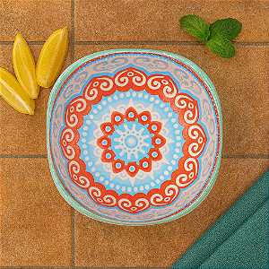 Molheira De Cerâmica Quadrados Azul Claro