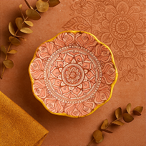 Molheira De Cerâmica Formato Petalas Rosa