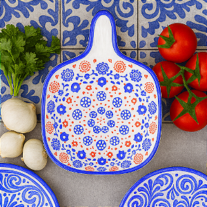 Molheira Cerâmica Azul