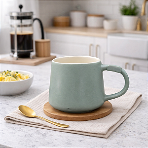 Xicara De Ceramica Verde