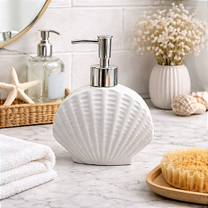 Saboneteira De Concha Branca