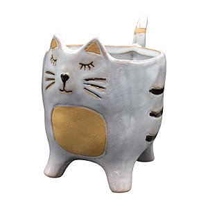 Vaso De Gato Branco