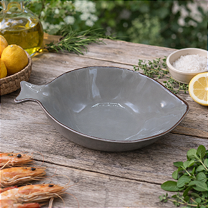 Tigela Cerâmica Peixes Redondo Sortido G