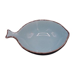 Tigela Cerâmica Redondos Azul Claro