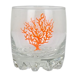 Copo Wiskey Coral Vermelho