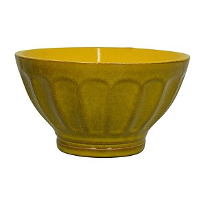 Tigelas Com Relevo Amarelo G