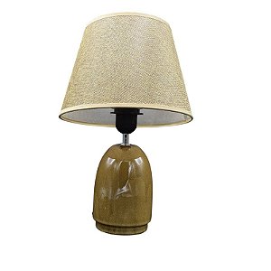 Abajur De Ceramica Dourado