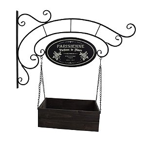 Placa De Metal Com Caixa Parisienne