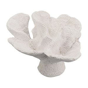 Enfeite De Coral Branco Resina