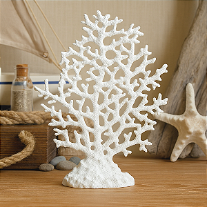 Coral Branco Com Base