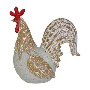 Enfeite Galo Em Resina