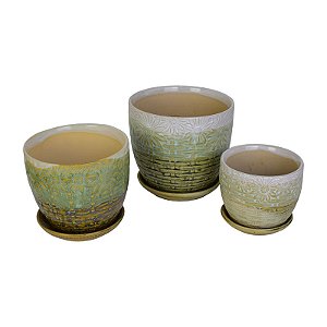 Vaso Com Relevo Conchas E Estrela Do Mar