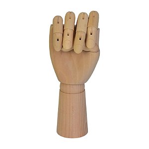 Mão Articulada Em Madeira