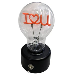 Lampada Plastica I Love You