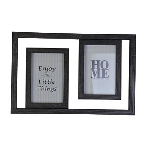 Quadro Com Duas Molduras Preta