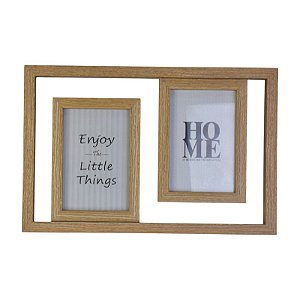 Quadro Com Duas Molduras Marrom