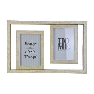 Quadro Com Duas Molduras Branco