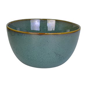 Tigela Em Ceramica Degrade Verde/Azul