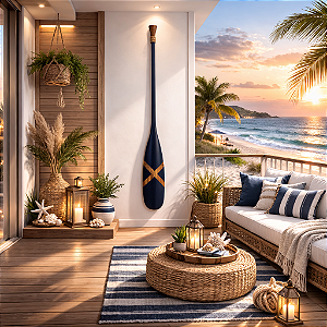 Remo Azul Pintura em X