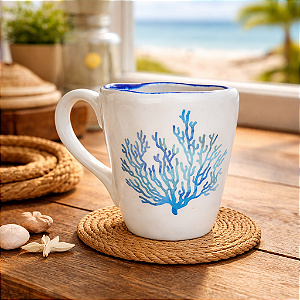 Caneca Branca Coral