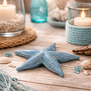 Enfeite Estrela Azul M