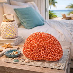 Coral Em Resina Cerebro 16X13 Vermelho 1