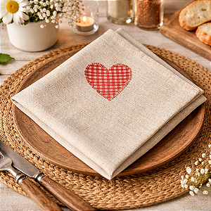 Guardanapo De Coração