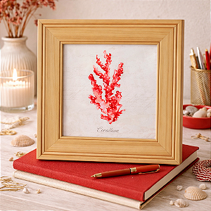 Quadro Coral Vermelho