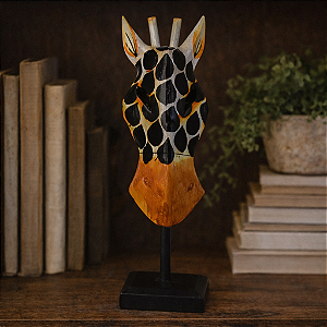 Pedestal Cabeça De Girafa