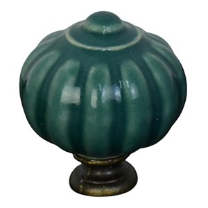 Puxador De Ceramica Verde