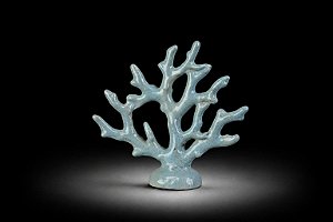 Escultura Coral Azul Claro