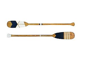 Jogo c/2 Remos Branco e Azul Marinho 130cm