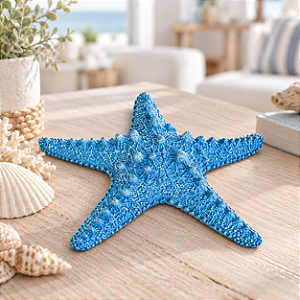 Enfeite Decorativo Estrela-do-Mar Azul