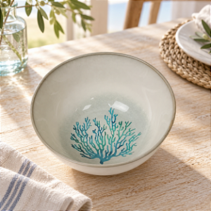 Bowl de Cerâmica Coral Azul