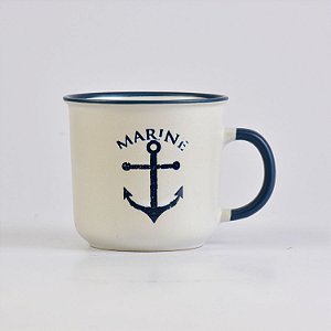 Caneca Ocean Âncora Branca Grande