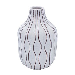 Vaso de Cerâmica Bottle Branco