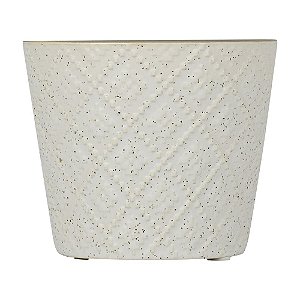 Vaso de Cerâmica Betine Branco 9X10Cm