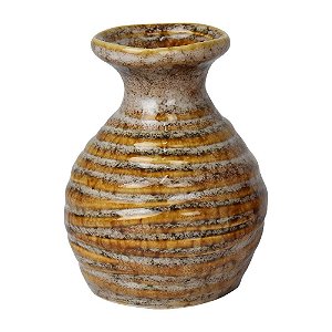 Vaso Makari Bege em Cerâmica