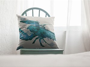 Almofada Náutica Lagosta Azul e Verde 40x40