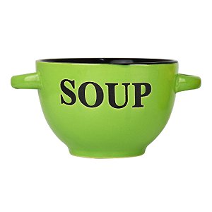 Bowl Soup Verde em Cerâmica