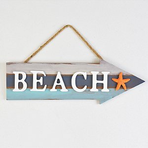 Placa Decor Seta Beach Estrela